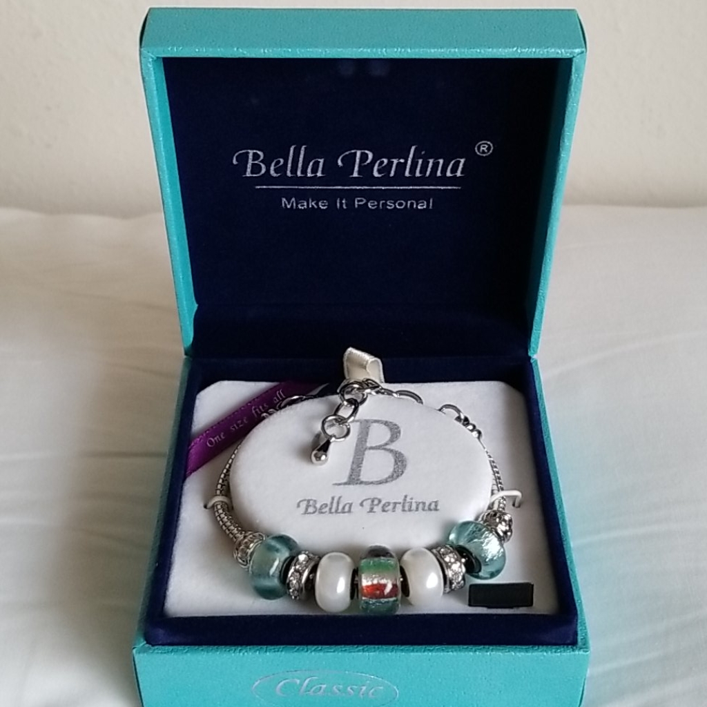 Bella Perlina Charm Bracelet With Cherry Blossom 35$